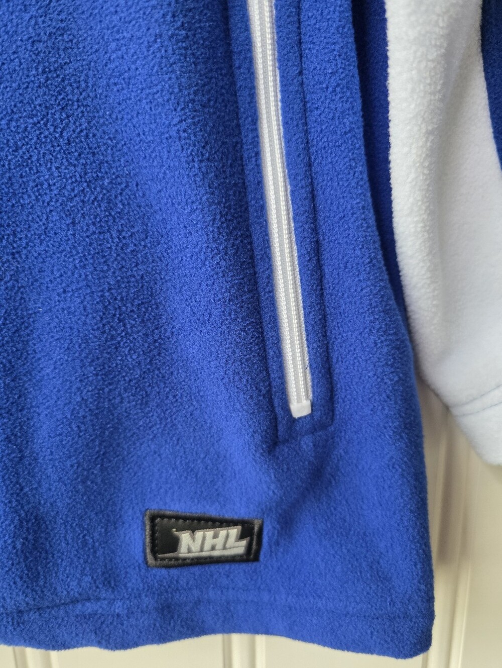 Vintage NHL Hockey Toronto Maple Leafs 1/4 Zip Fleece Sweater Mens Medium - Picture 3 of 11